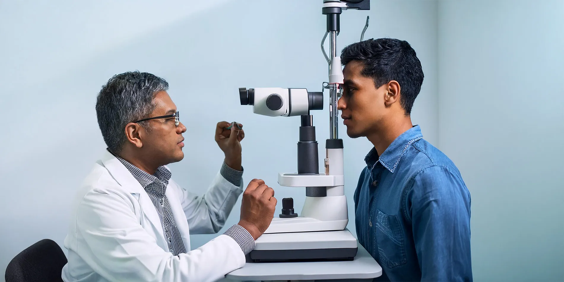 A happy patient enjoying clear vision